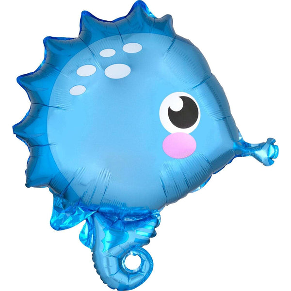 Folienballon Seepferdchen Hey Party