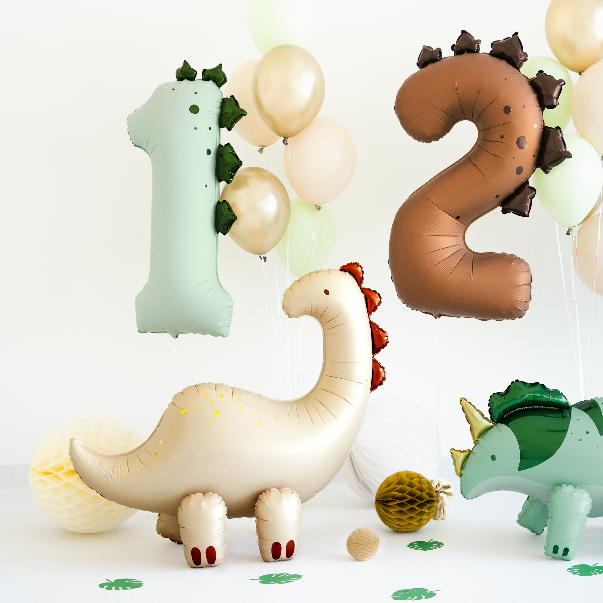 Folienballon Zahl 2 Dinosaurier -hey-Party.de- Folienballons -#Variante_