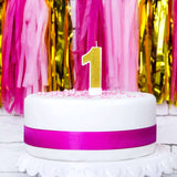 Zahlenkerze Glitzer Gold -hey-Party.de- Zahlenkerzen -#Variante_ Zahl 1