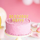 Geburtstagskerzen "Happy Birthday" in Glitzer- Gold -hey-Party.de- Geburtstagskerzen -#Variante_