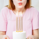 Geburtstagskerzen Gold -hey-Party.de- Geburtstagskerzen -#Variante_
