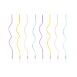 Kuchenkerzen Curly Pastell -hey-Party.de- Geburtstagskerzen -#Variante_