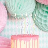 Kuchenkerzen Curly Pastell -hey-Party.de- Geburtstagskerzen -#Variante_