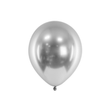 Glossy Luftballons Silber -hey-Party.de- Latexballons -#Variante_10 Stück, 50 Stück