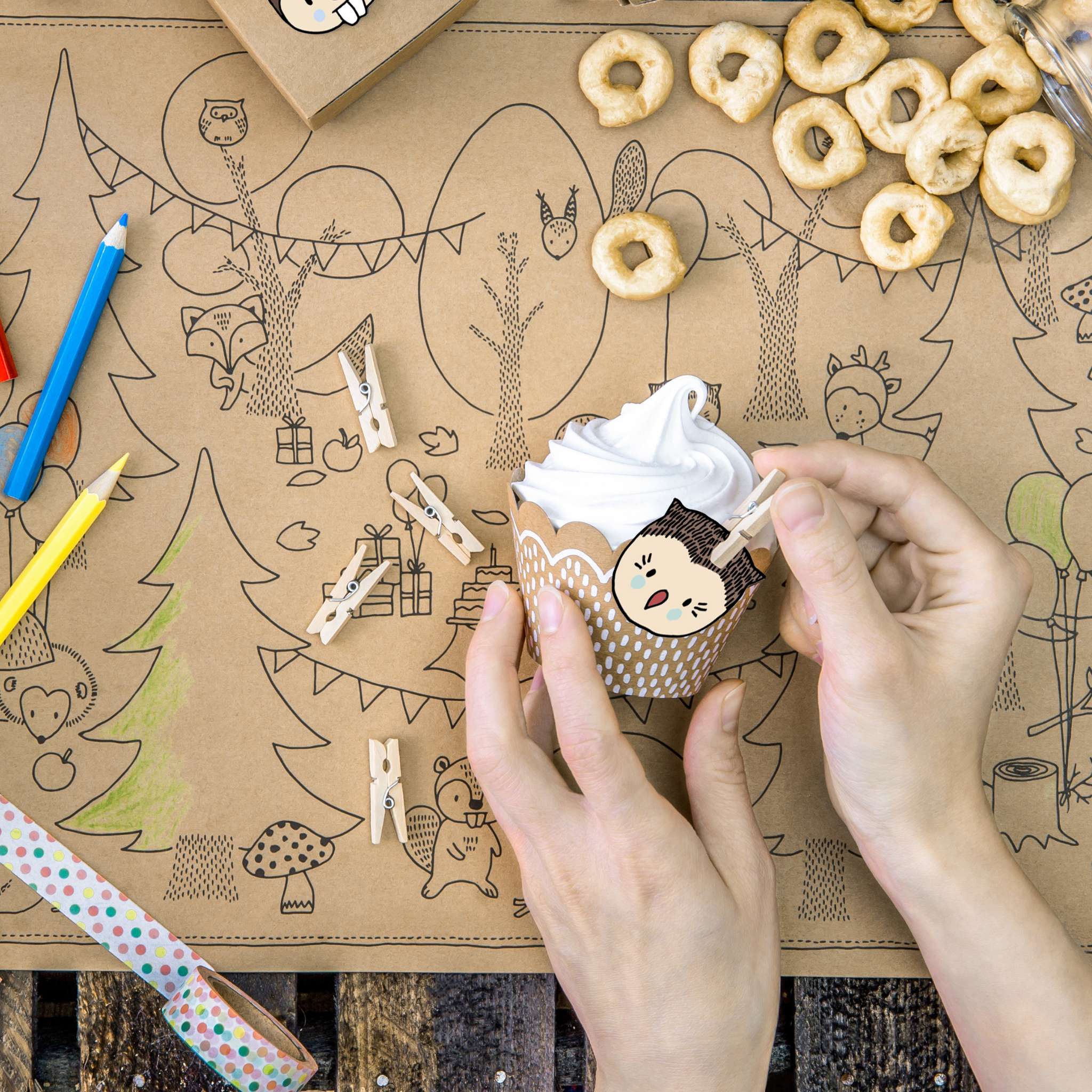 Mini-Wäscheklammern Holz -hey-Party.de- Accessoires zum Feiern -#Variante_