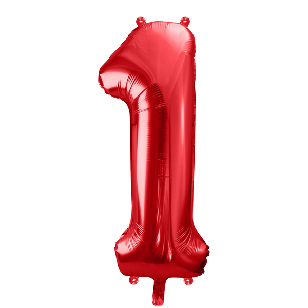 Folienballon XXL Zahl Rot