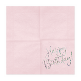 Servietten "Happy Birthday" Rosa & Irisierend -hey-Party.de- Servietten -#Variante_