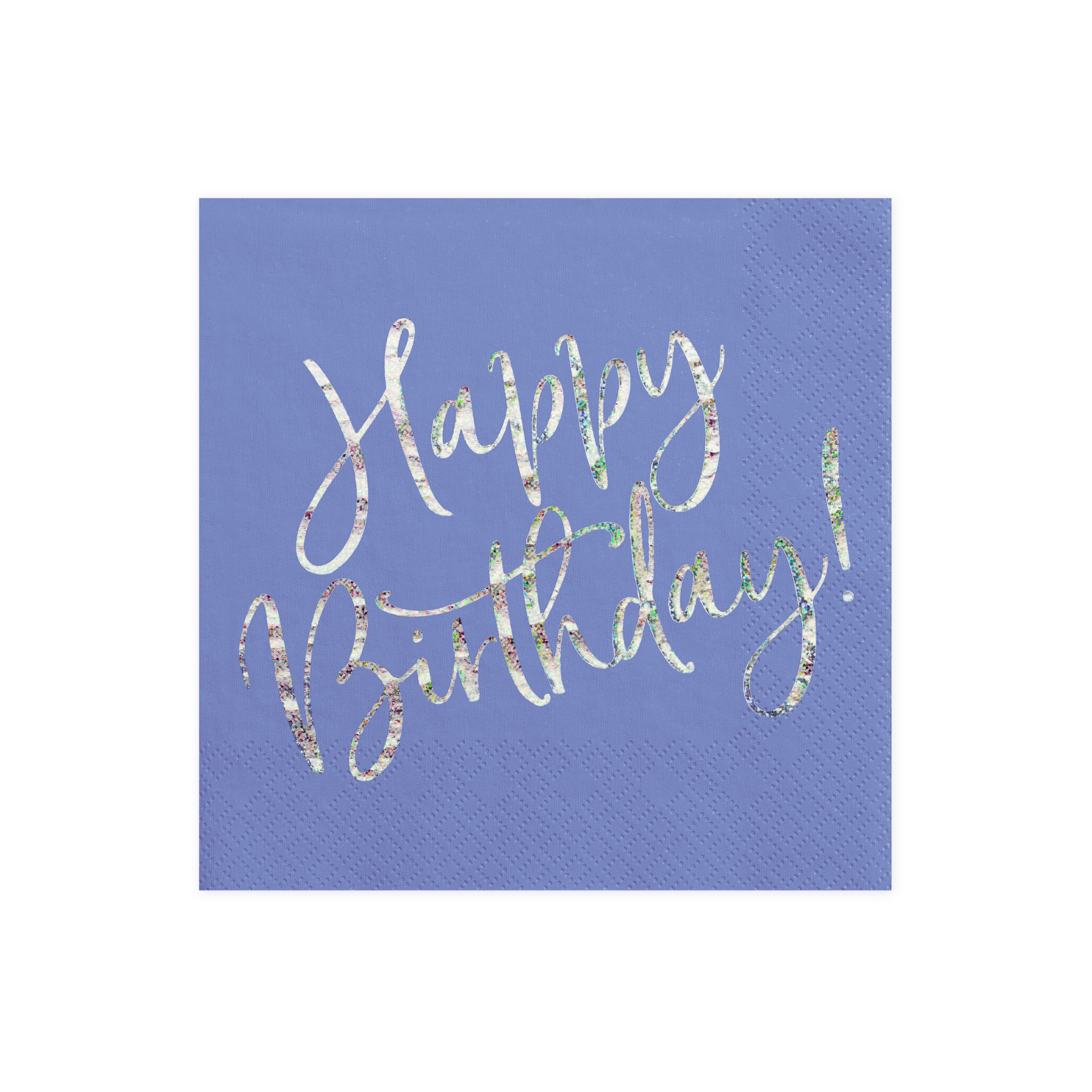 Servietten "Happy Birthday" Blau & Irisierend -hey-Party.de- Servietten -#Variante_