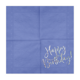 Servietten "Happy Birthday" Blau & Irisierend -hey-Party.de- Servietten -#Variante_