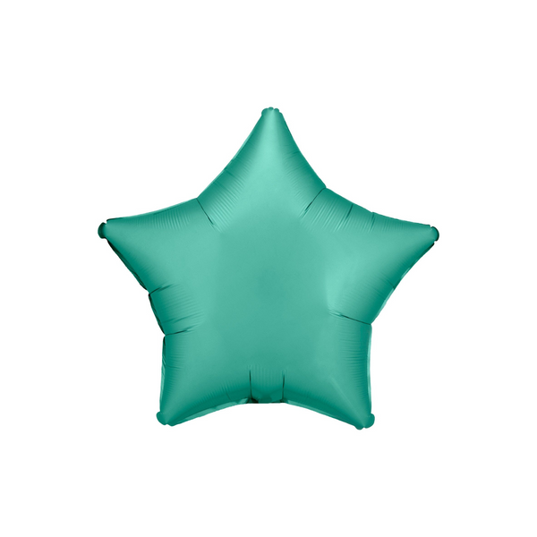 Folienballon Stern Jade Grün seidenmatt