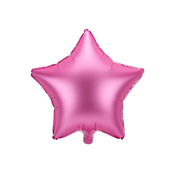 Folienballon Stern Seidenmatt Rosa