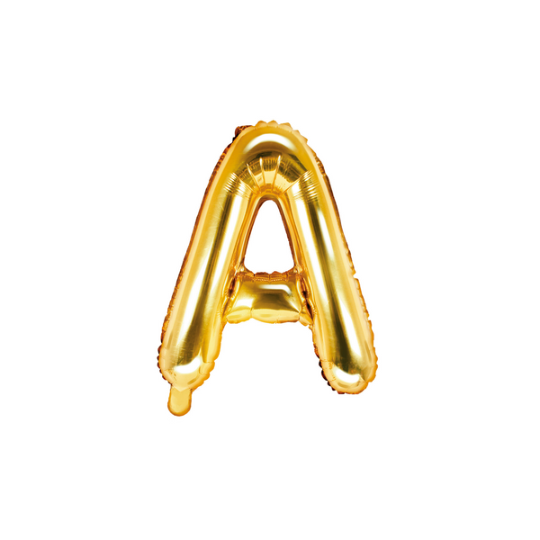 Folienballon kleine Buchstaben Gold