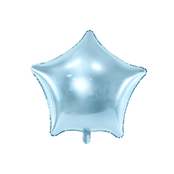 Folienballon Stern Shiny Hellblau