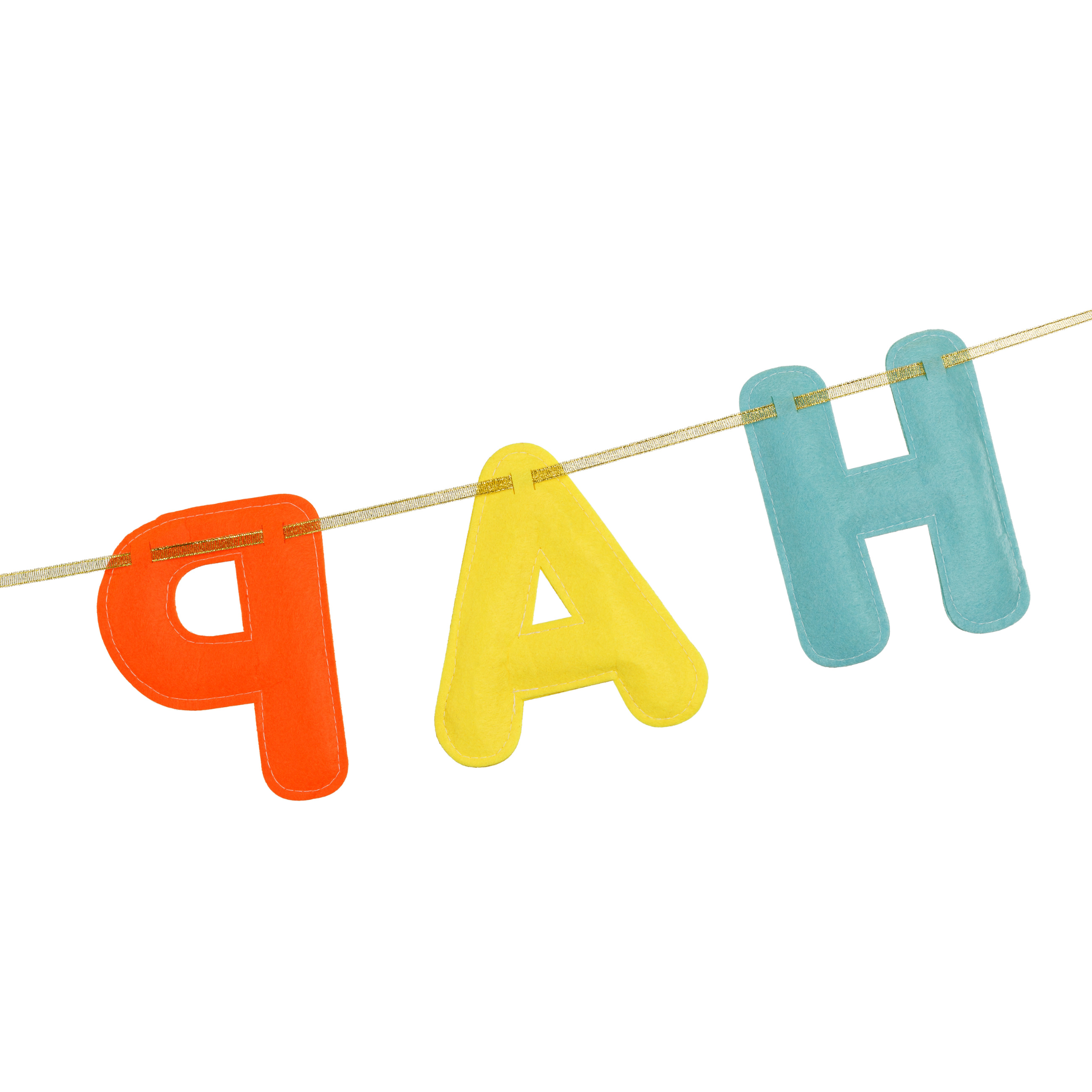 Filz-Girlande "Happy Birthday" Bunt -hey-Party.de- Girlanden -#Variante_