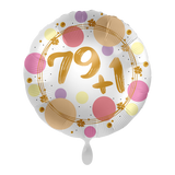 Folienballon rund "79+1" -hey-Party.de- Folienballons -#Variante_