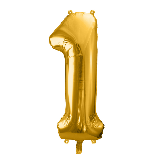 Folienballon XXL Zahl Gold