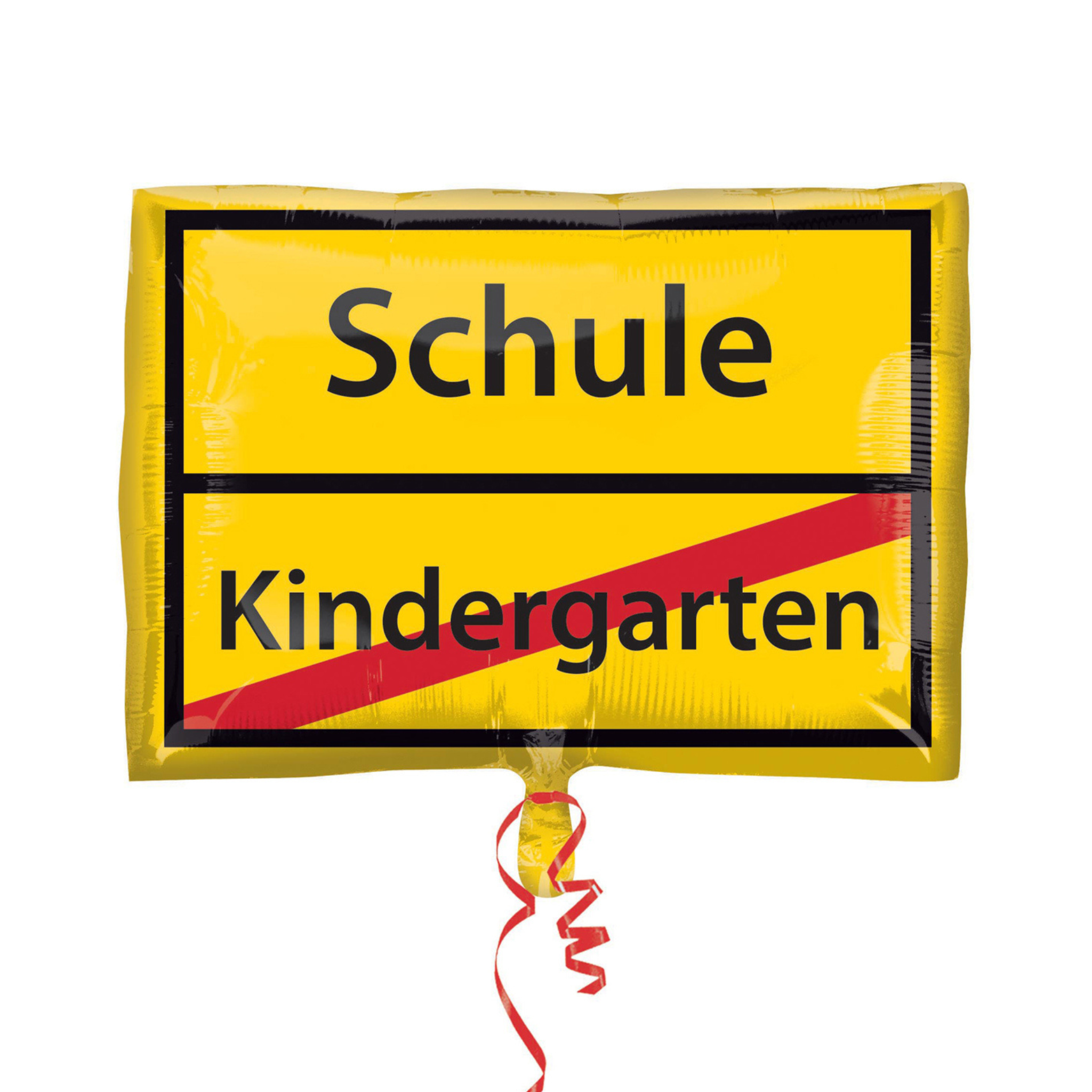 Folienballon Schild "Schule/ Kindergarten" -hey-Party.de- Folienballons -#Variante_