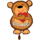 Folienballon Bär "Big Hug" -hey-Party.de- Folienballons -#Variante_