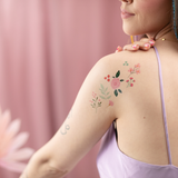 Abwaschbare Tattoos Bunte Blumen -hey-Party.de- Tattoos -#Variante_