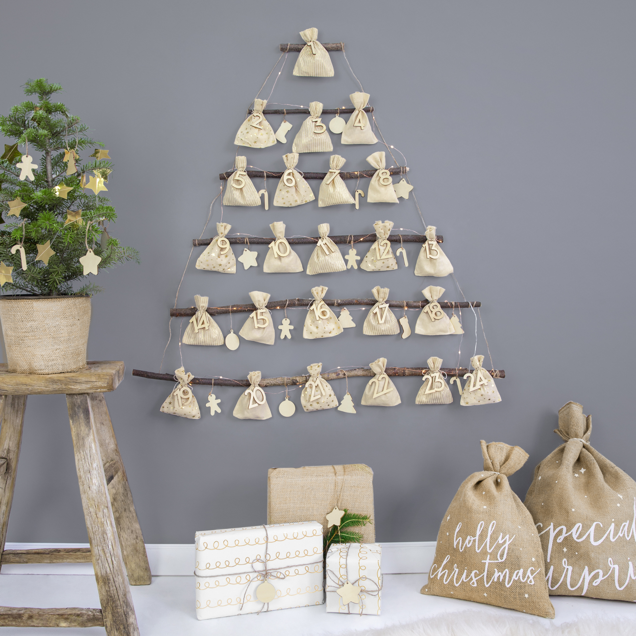 Adventskalender Beutel -hey-Party.de- Adventskalender -#Variante_