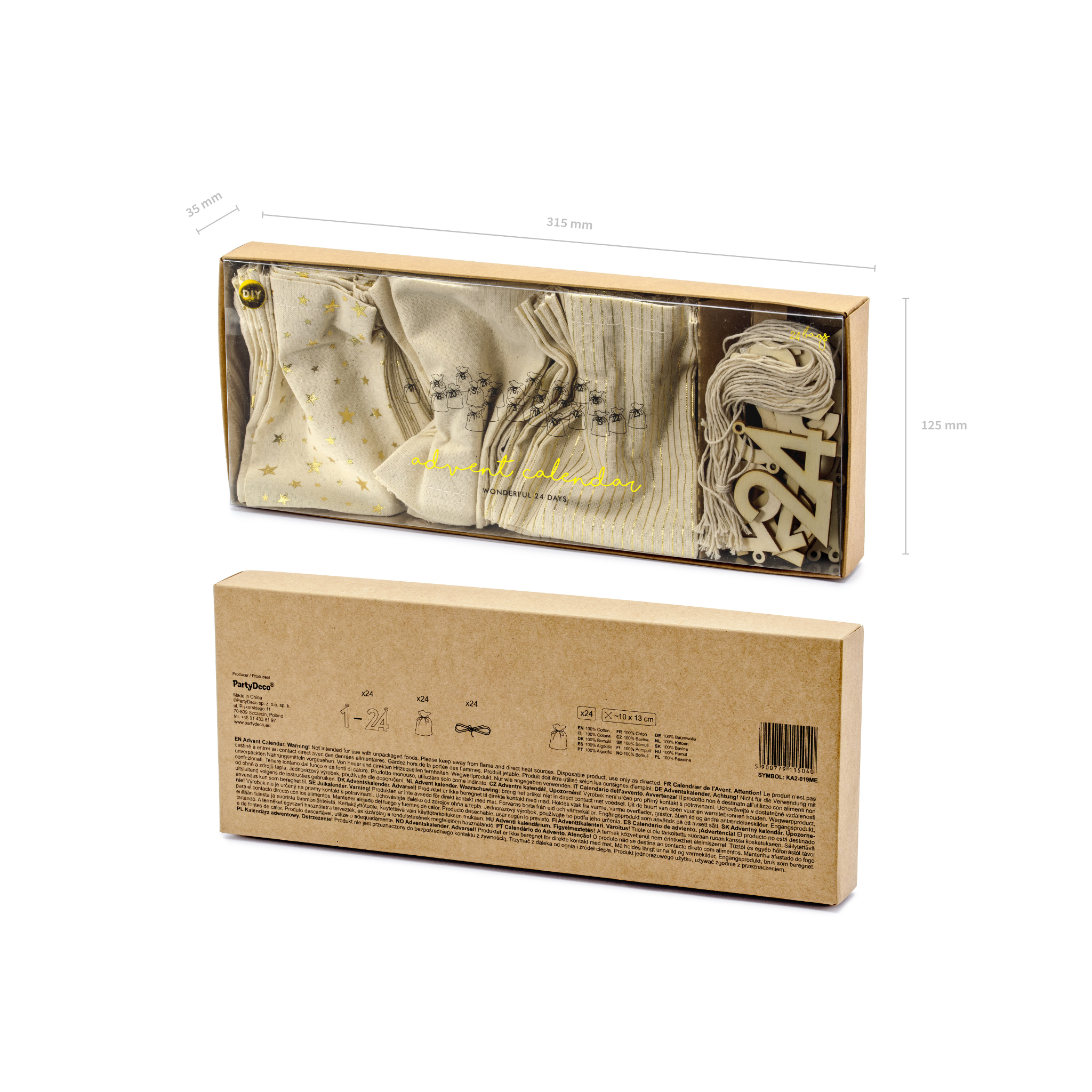 Adventskalender Beutel -hey-Party.de- Adventskalender -#Variante_