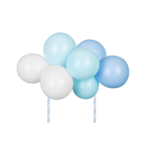 Ballon- Kuchentopper Hellblau -hey-Party.de- Cupcake- und Kuchen-Topper -#Variante_