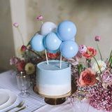 Ballon- Kuchentopper Hellblau -hey-Party.de- Cupcake- und Kuchen-Topper -#Variante_