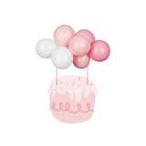 Ballon- Kuchentopper Rosa -hey-Party.de- Cupcake- und Kuchen-Topper -#Variante_
