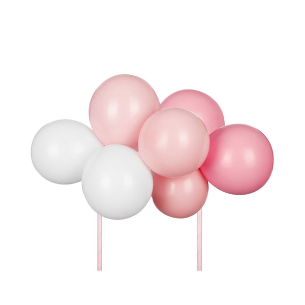 Ballon- Kuchentopper Rosa -hey-Party.de- Cupcake- und Kuchen-Topper -#Variante_