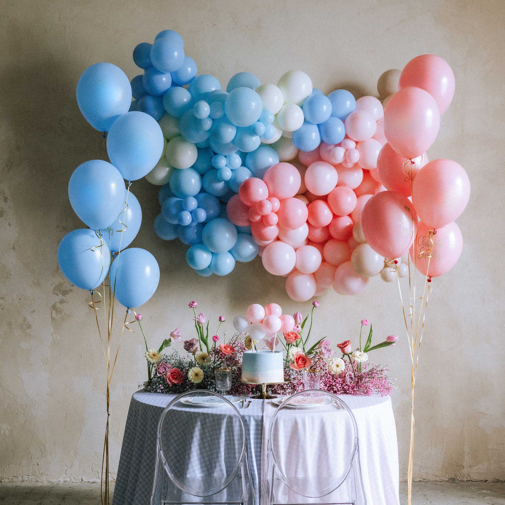 Ballon- Kuchentopper Rosa -hey-Party.de- Cupcake- und Kuchen-Topper -#Variante_