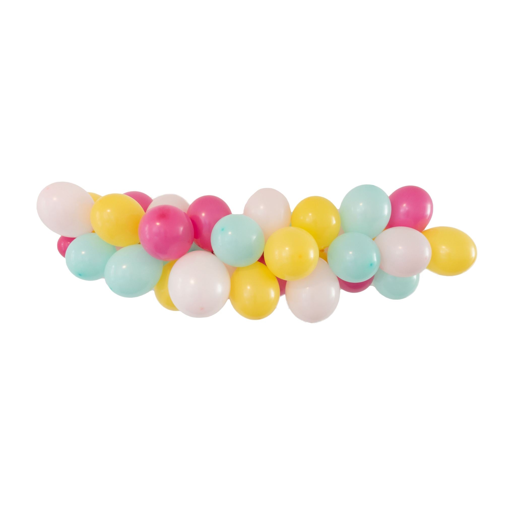 Ballongirlande DIY- Set, Pink-Mint-Gelb -hey-Party.de- Ballongirlanden -#Variante_