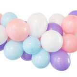 Ballongirlande DIY- Set, Rosa-Lila-Hellblau -hey-Party.de- Ballongirlanden -#Variante_