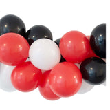 Ballongirlande DIY- Set, Schwarz-Weiß-Rot -hey-Party.de- Ballongirlanden -#Variante_
