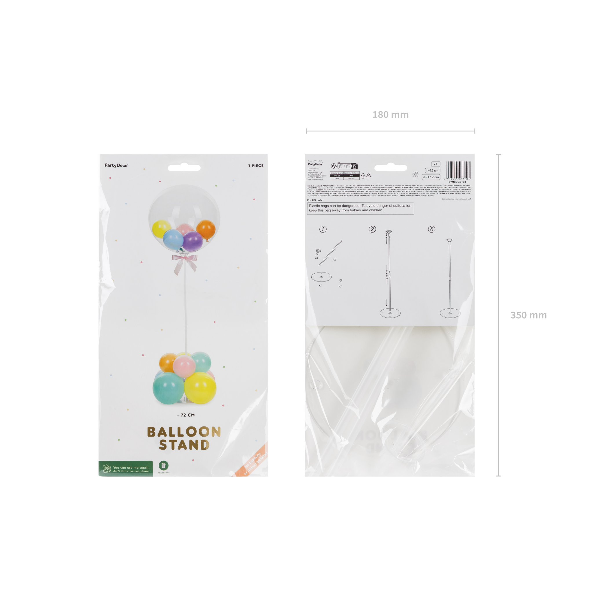 Luftballonständer Bubble -hey-Party.de- Ballonzubehör -#Variante_