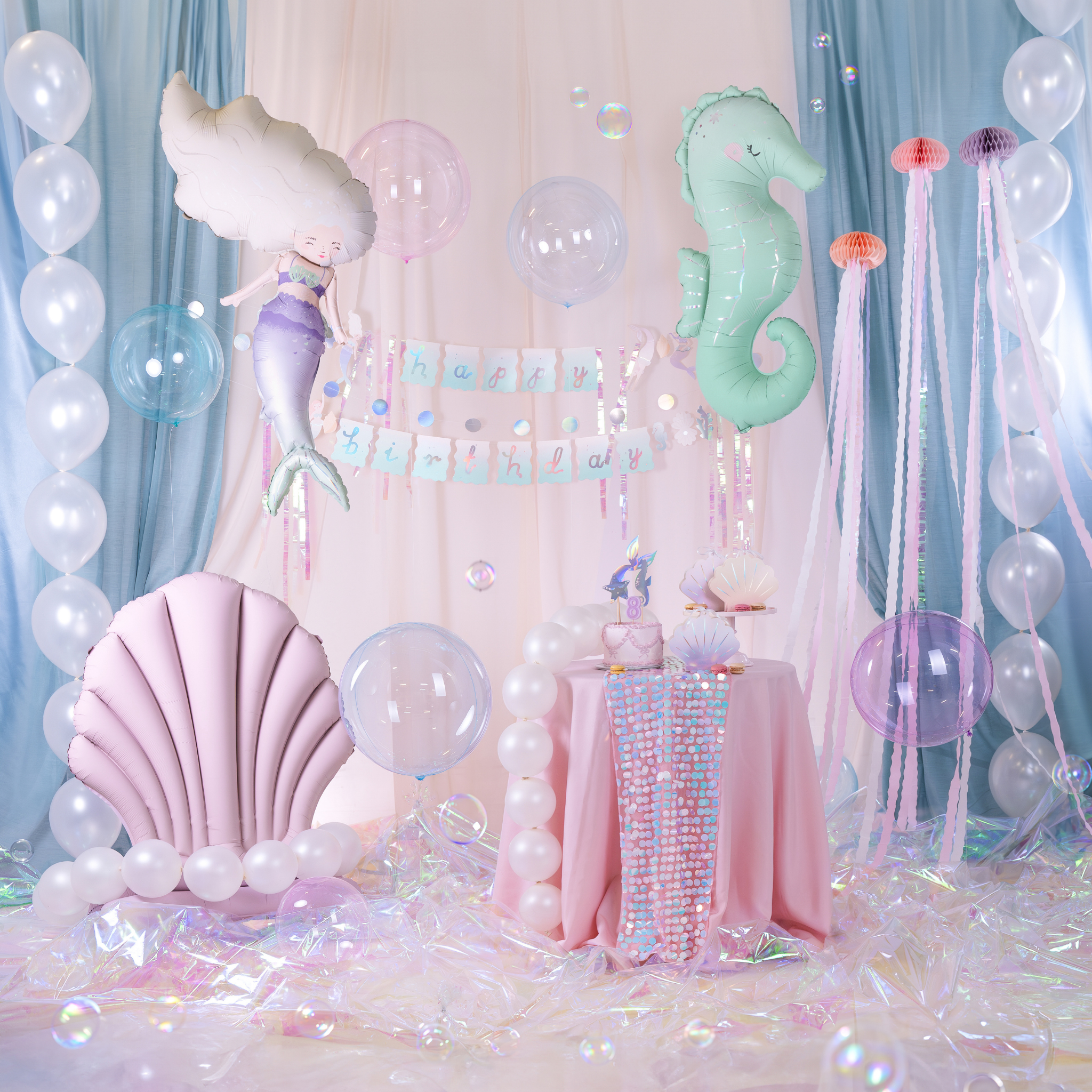 Bubble Ballon Blau Transparent -hey-Party.de- Bubble Ballons -#Variante_