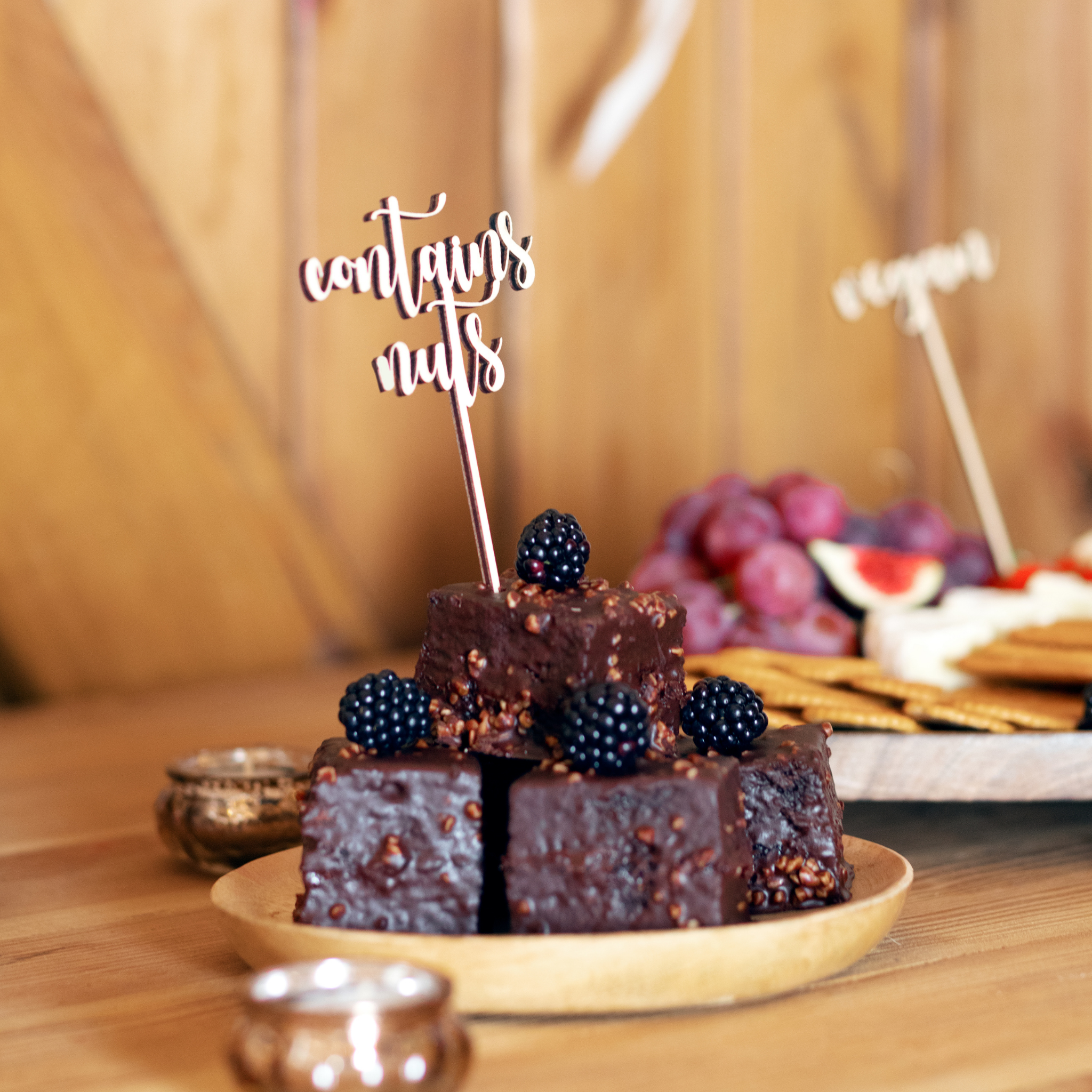 Buffet-Topper Holz -hey-Party.de- Cupcake- und Kuchen-Topper -#Variante_