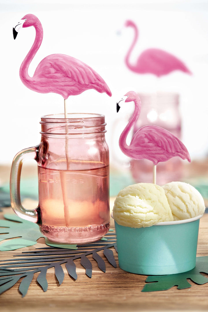 Caketopper "Flamingos" Cupcake- und Kuchen-Topper Hey Party