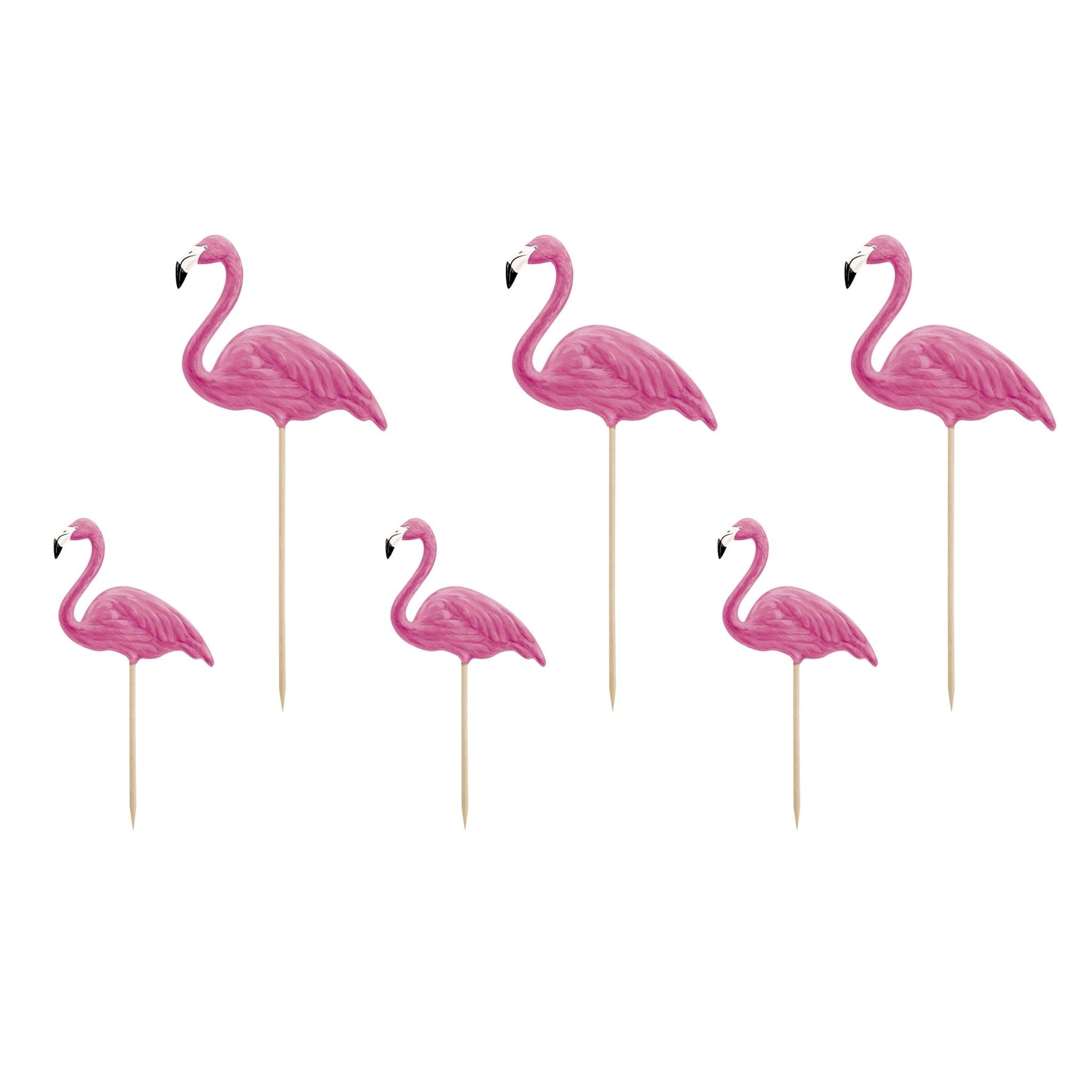 Caketopper Flamingos -hey-Party.de- Cupcake- und Kuchen-Topper -#Variante_