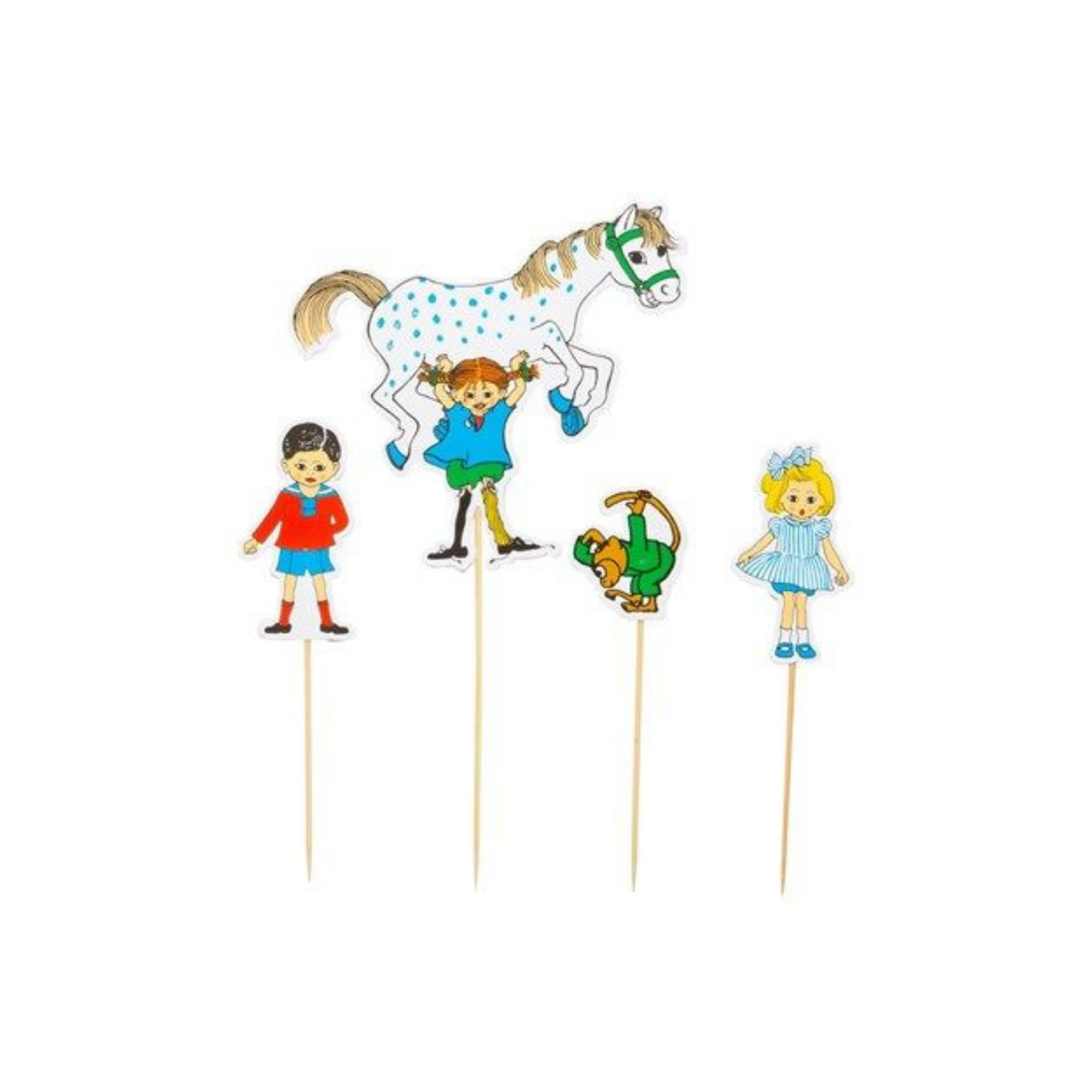 Kuchentopper Pippi Langstrumpf -hey-Party.de- Cupcake- und Kuchen-Topper -#Variante_