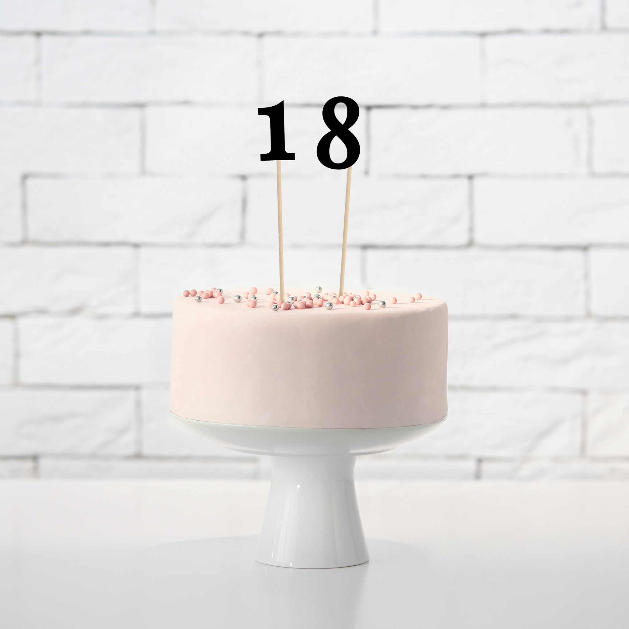 Kuchentopper Zahlen Tischnummern Schwarz -hey-Party.de- Cupcake- und Kuchen-Topper -#Variante_