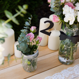 Kuchentopper Zahlen Tischnummern Schwarz -hey-Party.de- Cupcake- und Kuchen-Topper -#Variante_