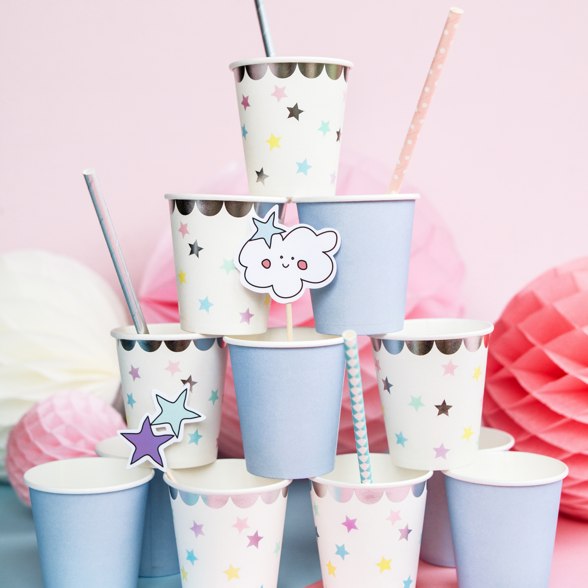 Caketopper Einhorn -hey-Party.de- Cupcake- und Kuchen-Topper -#Variante_