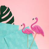 Caketopper Flamingos -hey-Party.de- Cupcake- und Kuchen-Topper -#Variante_