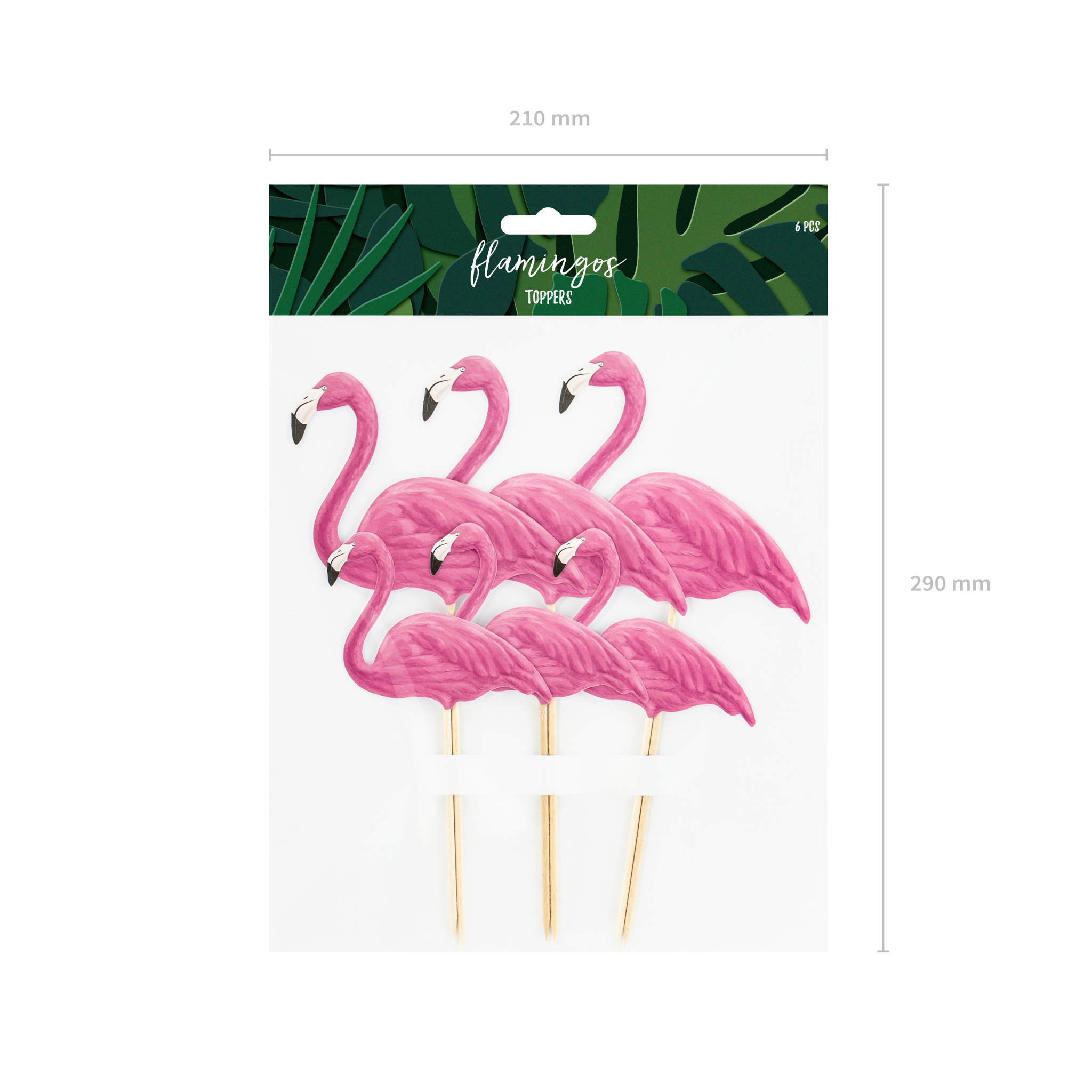 Caketopper Flamingos -hey-Party.de- Cupcake- und Kuchen-Topper -#Variante_