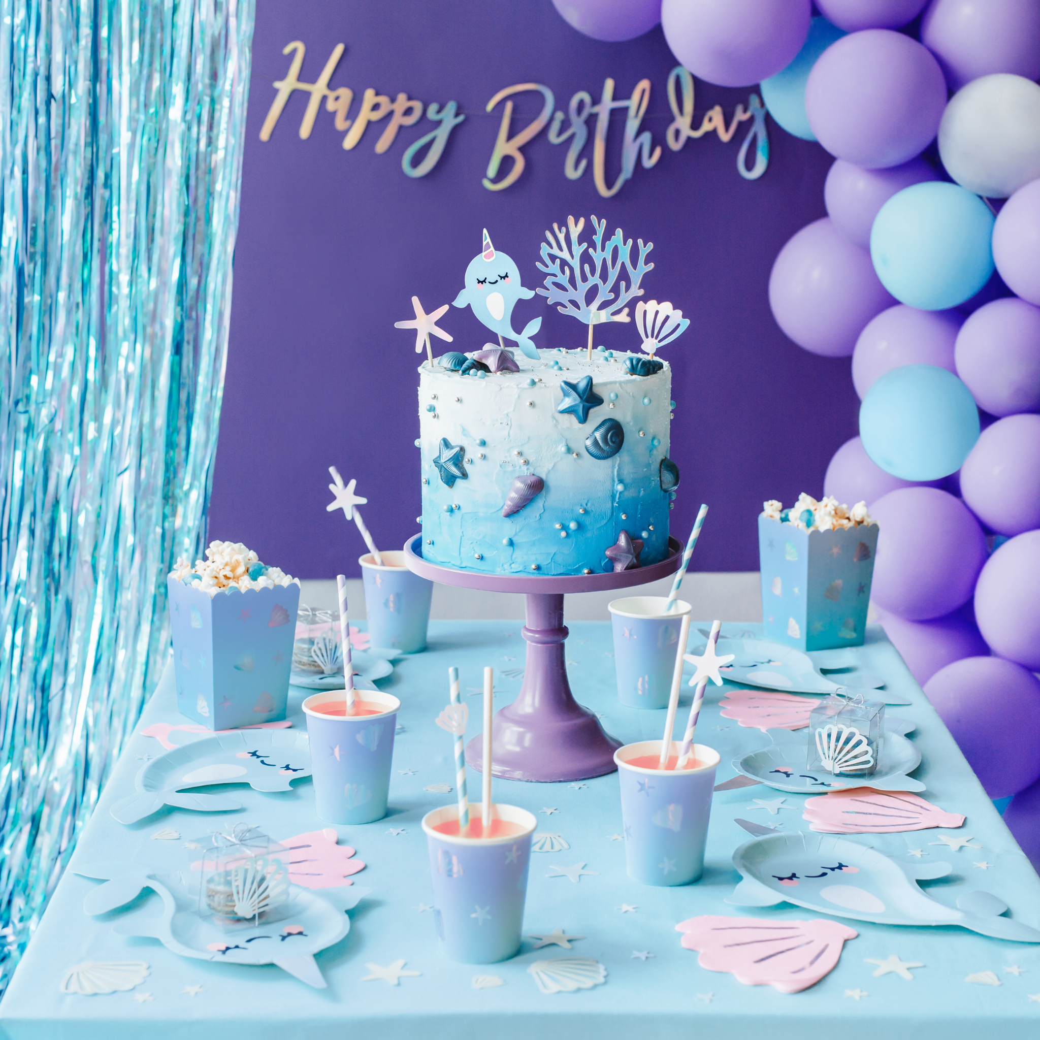 Caketopper Unterwasser -hey-Party.de- Cupcake- und Kuchen-Topper -#Variante_