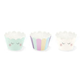 Cupcake Manschetten Pastell -hey-Party.de- Cupcake Wrapper -#Variante_