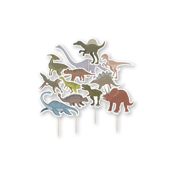 Cupcake Topper Dinos Hey Party