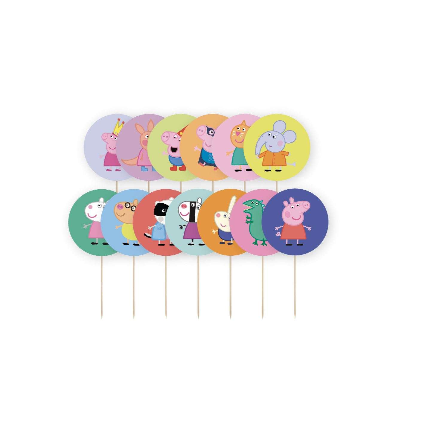 Cupcake Topper Peppa Wutz -hey-Party.de- Cupcake- und Kuchen-Topper -#Variante_