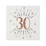 Dekoset „30“ Roségold -hey-Party.de- -#Variante_