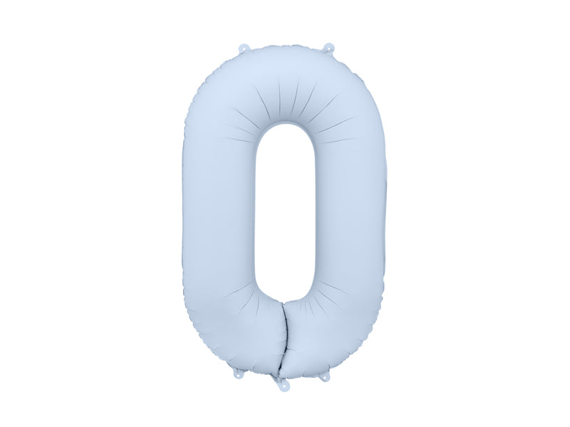 Folienballon XXL Zahl Nebelblau